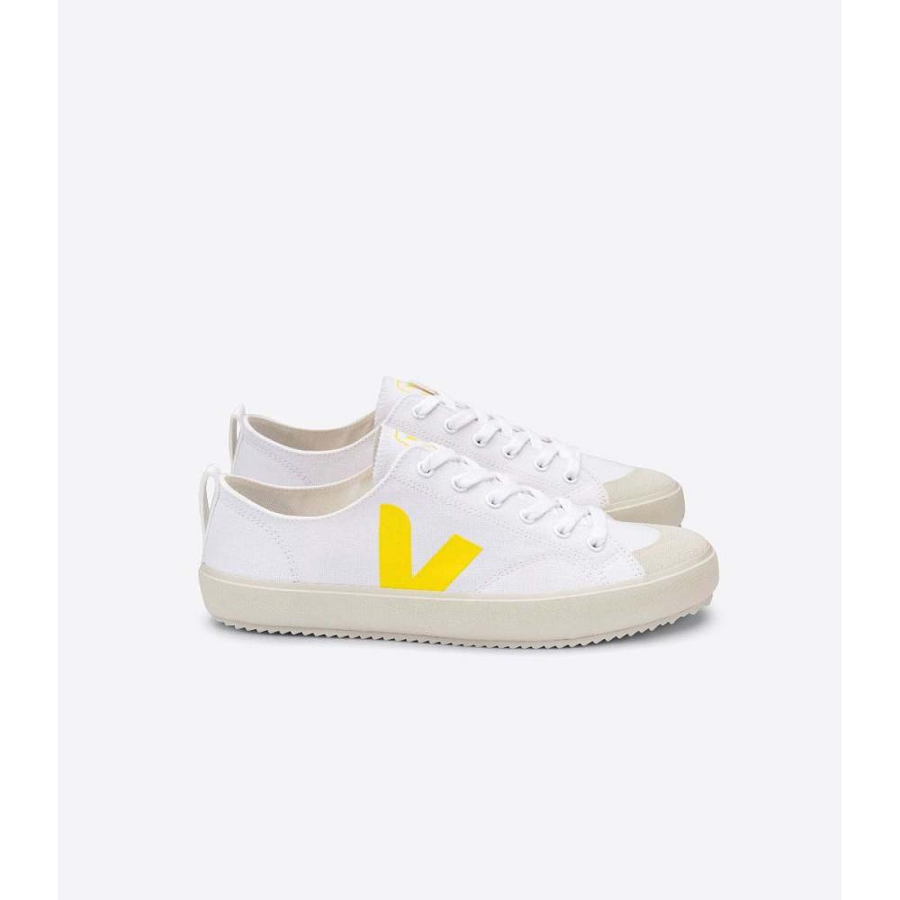 Veja NOVA CANVAS Sko Dame White/Yellow | NO 477RVD